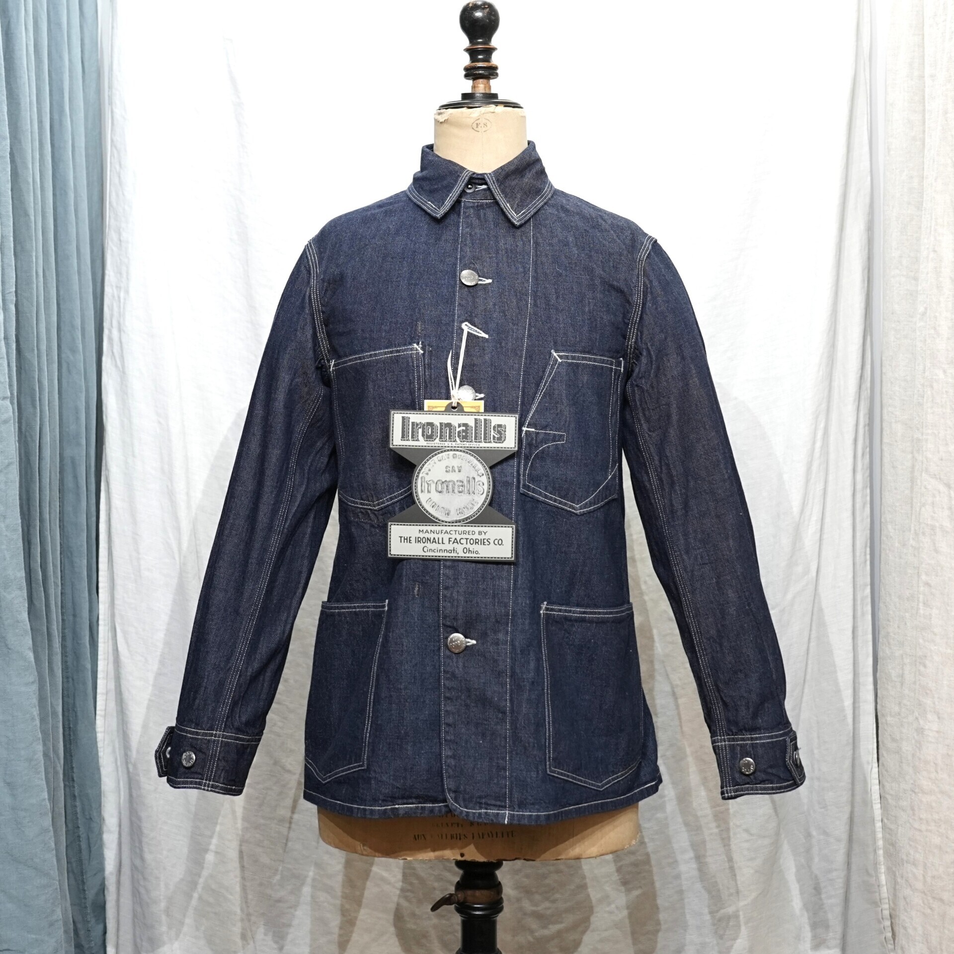 新品　フリーホイーラーズ カバーオール　アイアンオールズ　デニムジャケット　44 FREEWHEELERS アイアンオール デニムジャケット No.2511001 